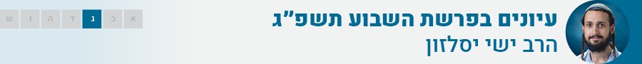 עיונים בפרשת השבוע