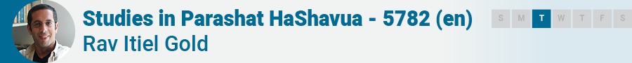 Parashat HaShavua with Rav Itiel Gold